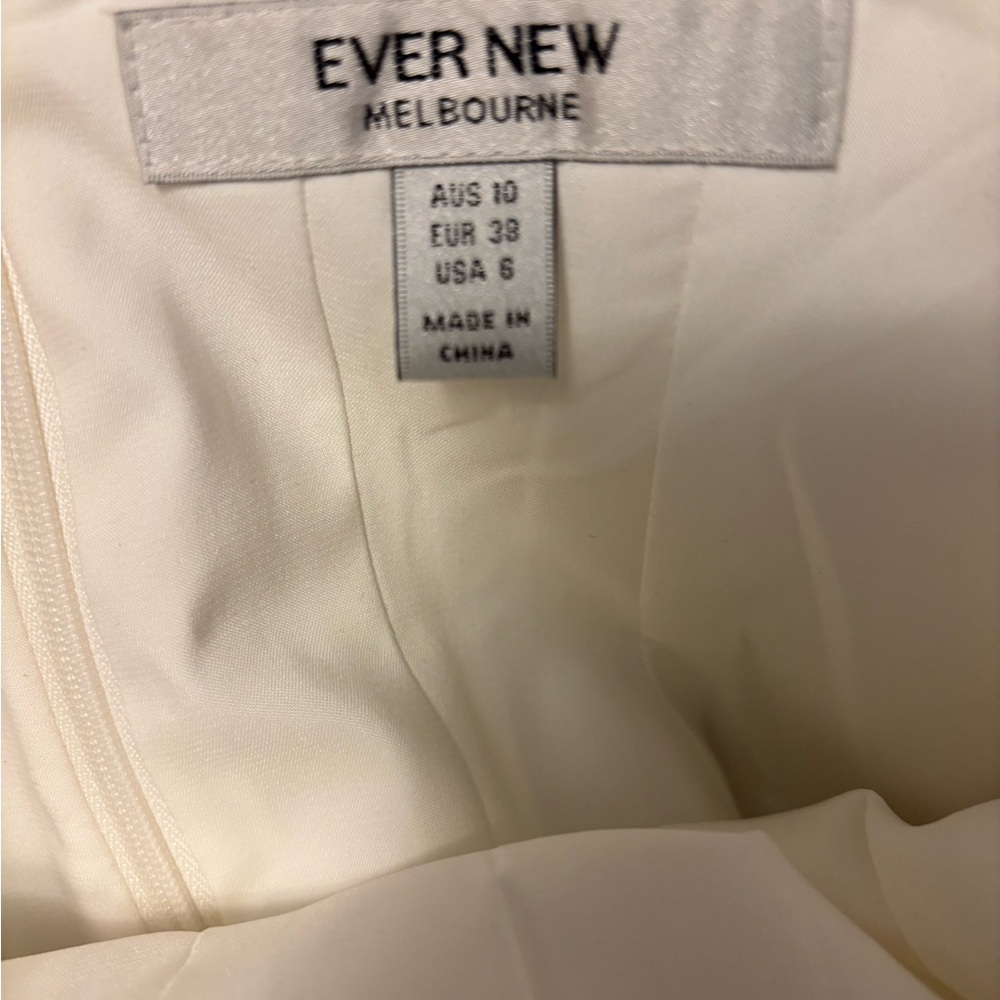 Ever New Cream Dress with Elegant Design - Picture 3 of 3